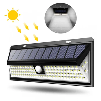 118LED Sončne Svetlobe 10W Zunanji Senzor Gibanja Lučka IP65 Vodotesen LED Sončne Luči, Sončni Pogon za Ulici Vrtni Okras