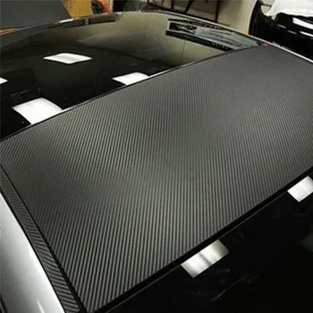 127cm*30 cm popoln komplet za kritje nalepke 3D Ogljikovih Vlaken Avto Film Nepremočljiva Avto Nalepke Vinil Film Za Avto Dekoracijo