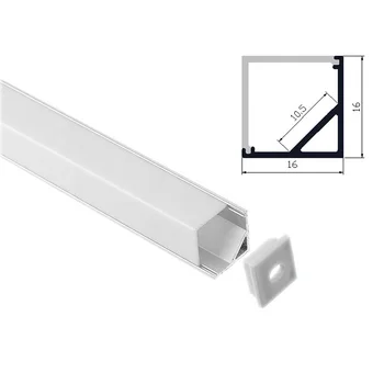16x16mm Kvadrat 90 stopinj led aluminij profil ; V profil iz aluminija led profil nosilec je Za 10 mm širok 3528 5050 Led Trakovi