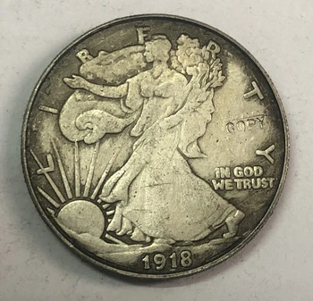 1918 zda ½ Dolar 