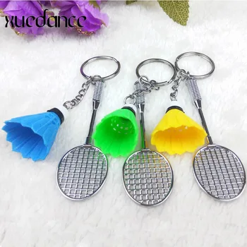 2019 debelo šport konkurenčno mini badminton kovinski obroček za ključe mini vrečko in avtomobilske ključe