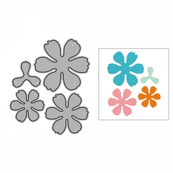 2021 Novo Sestavljeni Cvetlični Vzorec, Rezanje Kovin Matrice za DIY Scrapbooking Dekoracijo in Kartice za Izdelavo Papirja Obrti Št Znamk Set
