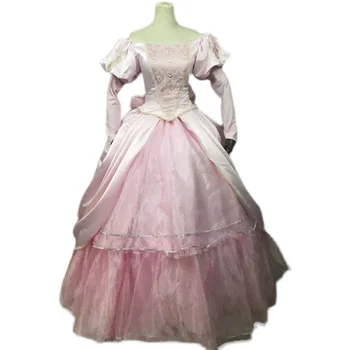 2022 Nov Prihod Princess Ariel Pink Cosplay Kostum Obleko Za Halloween Kostumi