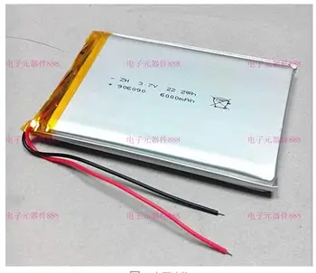 3,7 V polimer 906190 6000mAh mobilne moč spremljanje fotoaparat polnilna zaklad namenske baterija za Polnjenje Li-ion Celice Rech