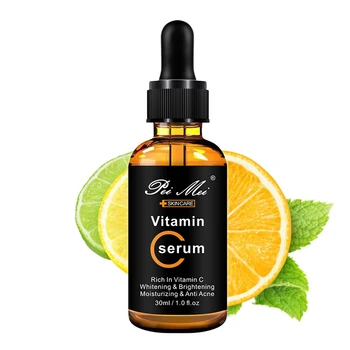 30 ml Vitamin C Obraz Serum Proti Gubam za Beljenje Kože, Nego Osvetlitev Ton Kože Hialuronska Kislina Vlažilne Bistvo PM6874
