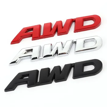 3D Kovinski AWD Logo Grb Nalepke 4WD Značko Nalepko Logotip za VW Toyota, Honda, Ford, MERCEDES Audi, BMW Buick Opel GMC, Mazda SUV terenska