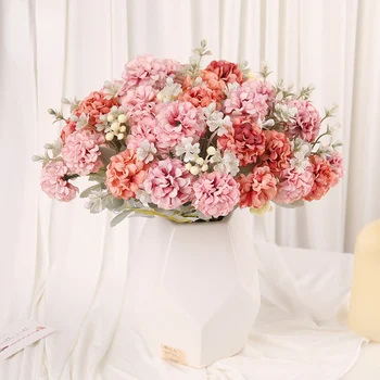 6pcs simulacije šopek hydrangea simulacije cvetlični okraski umetno cvetje dnevne sobe, vrtno zabavo poroka dekoracija