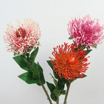 73 CM Umetnih Plastičnih Pincushion Cvet Veje Kralj Protea Umetno Tropskih Cvet Rastlin DIY Poroke Nevesta Šopek Doma Dekor