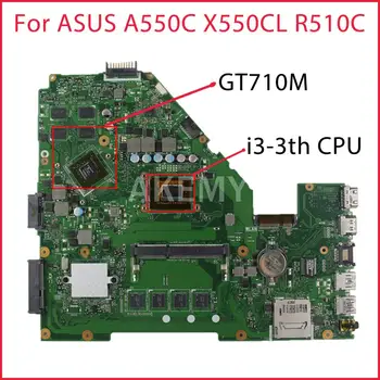 AK X550CC Prenosni računalnik z matično ploščo za ASUS A550C X550CL R510C Test original mainboard 4G RAM I3-3th CPU GT710M