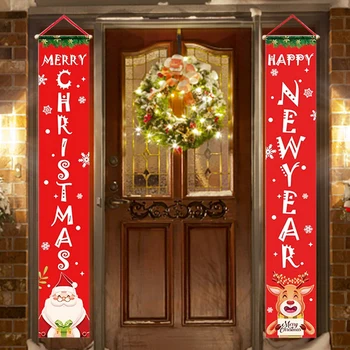 Božič Couplets Verandi Prijavite Trajno Visi Verandi Prijavite Ornament Oxford vhodna Vrata Couplets Dekoracijo za Počitnice Božič Strank