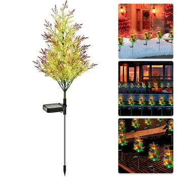 Božično Drevo Svetlobe Sončne Plug-in Vrt LED Luči Nepremočljiva Xmas Tree Vložek Luči Za Vrt,Teraso,Dvorišče In Dekoracijo