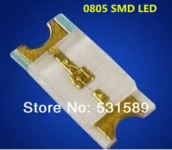 Brezplačna dostava 3000PCS 0805 SMD LED bela/ topla Bela/ Rumena/ Rdeča/ Modra/ Zelena/oranžna SMD SMT LED-Light Emitting Diode Žarnice