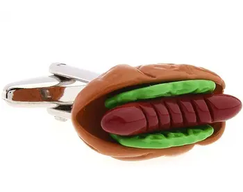 brezplačna dostava Roman zapestne gumbe, baker materiala hamburger design nov prihod zapestne gumbe na debelo&trgovina na drobno 81581686