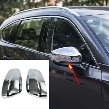 Chrome Vrata Strani Krilo Ogledalo Chrome Kritje Pogled od Zadaj Skp Trim Fit Za 2017 2018 2019 Mazda CX5 KF CX-5 Trim Dodatki Zunanjost