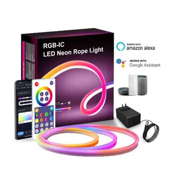 CoRui LED Neon Vrv Svetlobe z Glasbo Sync Smart App 16 Milijonov DIY Barve Deluje z Alexa Google Pomočnik