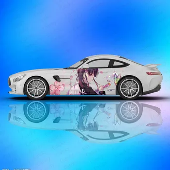 Demon Slayer Tsuyuri Kanawo Anime Avto Nalepke Strani Grafični Zaviti Vinil Spremenjen Auto parts Avto Nalepke dekle po meri sliko DIY
