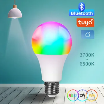 E27 Tuya Wifi Bluetooth Smart Luči RGB Mehurček Svetilka Barva APP Nadzor Žarnice Vzdušje Doma Naprave Soba Dekoracijo