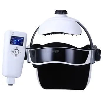 Električni glavo massager tlak glavo massager možganov zlahka čelada glasbe masaža glave skp zdravljenje stroj