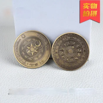 EOS Retro Tarot, ki Želijo Kovanec za Srečo Constellation Spominski Kovanec Lahko Vključite Vaš Prst na Reliefni Metal Kovanec za Dekoracijo