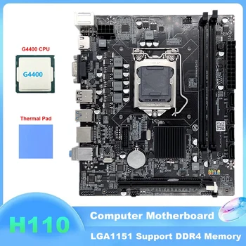 H110 Matično ploščo Računalnika LGA1151 Podpira Celeron G3900 G3930 CPU Podpira Pomnilnik DDR4 Z G4400 CPU+Toplotna Pad