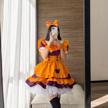 Halloween Lolita Lolita Krilo Restavracija Delo Kostum Japonski Anime Devica Devica Kostum, Kostum Cosplay