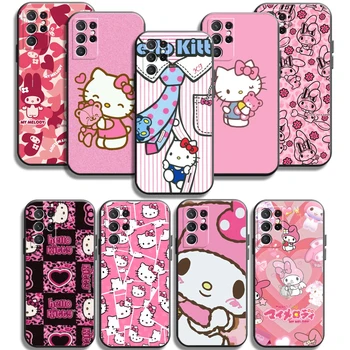 Hello Kitty Kuromi Telefon Primerih Za Samsung Galaxy M12 FE S20 Lite S8 Plus S9 Plus S10 S10E S10 Lite M11 M12 S20FE Carcasa