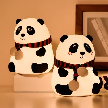 Homhi Panda Bear Noč Svetlobe Otroci Nosijo Lučka Živali Luči Za Otroke, Soba Srčkan Dekoracijo Chandlier Led Senzor Svetilke HNL-209