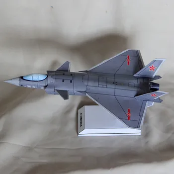 J-20 Stealth Fighter Papir Model Puzzle Ročno izdelan Model Igrača DIY Predstavlja Tianyi Fine Art Paper