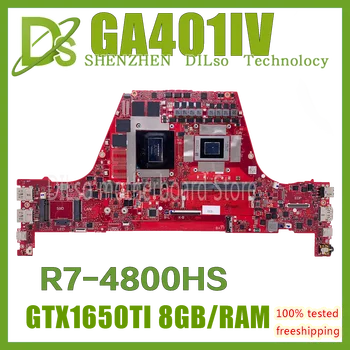 KEFU GA401II Prenosni računalnik z Matično ploščo Za ASUS ROG Zephyrus G14 GA401 GA401I GA401IV Mainboard R7-4800HS GTX1650TI 100% Test OK