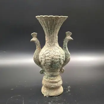 Kitajska Baker Prihajajo Iz Ljudskega Zbiranja Starega Dekoracijo Stara Bronasta Vaza Kipi za Dekoracijo Zbirka Okraski