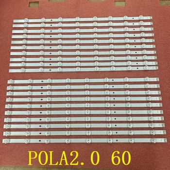 Komplet 20pcs LED osvetlitvijo trakovi za LG Innotek POLA2.0 60 palčni 60LN549E 60LN5400 60LN5600 60LA620S 60LA6200 60LN5710