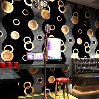 Ktv ozadje karaoke barov flash steno, ki zajema 3d stereoskopski reflektivni poseben bar polje svetlobni krog v ozadju stene