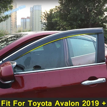 Lapetus Strani Okna Vizir Stražar Vent Kritje Trim Platnene Strehe Zavetišča Odtenek Dežni Plašč, Primerni Za Toyota Avalon 2019 - 2022 Zunanjost Preuredi