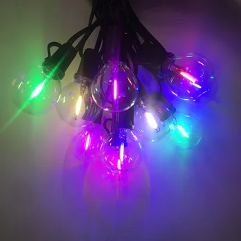 LED G40 25ft-Multicolor Prostem Niz Luči Teras Luči ,Vremenske Luči za Dvorišču Bistro Pergola Stranka Dekor E12