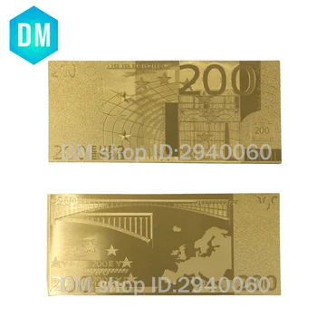 LEPO Eurobankovcev 24k Gold 2002 Leto Renesančni Arhitekturni Slog Ponaredek Eur 20 EUR Doma Dekor Darilo