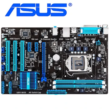 LGA 1155 Za Intel H61 ASUS H61-Plus 100% Prvotne matične plošče DDR3 16 G H61-Plus Namizje Mainboard PCI-E X16, Systemboard Uporablja