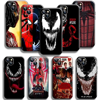 Marvel Strup Spiderman Primeru Telefon Za iPhone 11 Pro Max 12 13 Pro Mini X XR XS Max 6 6S 7 8 Plus Se2 Shockproof TPU Mehko Coque