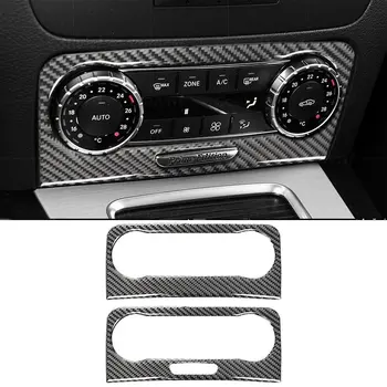 Notranjost Ogljikovih Vlaken Avto Kritje klimatska Naprava Gumb Plošče, Dekorativne Nalepke Za Mercedes-Benz GLK X204 2008-2015 Dodatki