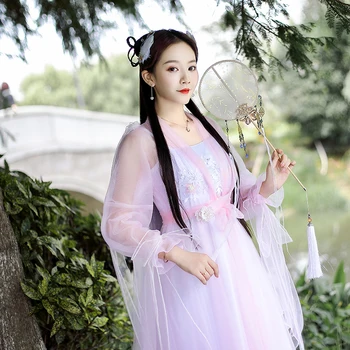 Novi Kitajski Tradicionalni Hanfu Noša Starih Kostum Hanfu Originale Princesa Tang Dinastije Haljo Dekleta Hanfu Pravljice Obleko SL499