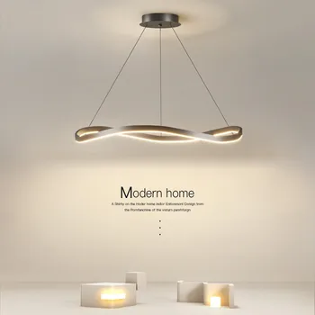 Novo aluminija dnevna soba lestenec oblikovalec jedilnico lučka za Nordijsko ustvarjalne osebnosti moderne spalnice žarnice