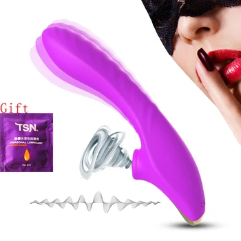 Ogrevanje Sesanju Vibrator Vagine, Klitoris Stimulator G-spot Bedak Dildo Erotično Masturbator Adult Sex Igrače Za Ženske Sex Shop