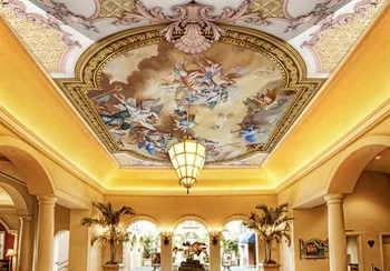po meri 3d stropne freske ozadje Evropske oljna slika, fotografija zidana 3d ozadje za stropni sodobne ozadje vzorci strop