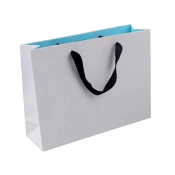 Po meri logo natisnjena poceni bela kraft papir za vreče