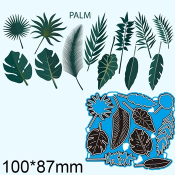 Rezanje kovin Matrice Palmovih Listov Nov Album papir dekoracijo predlogo Reliefi DIY Papir, Kartice Obrti 100*87mm
