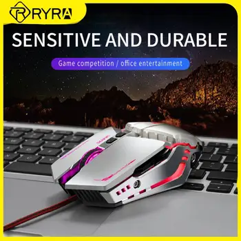 RYRA 3600DPI Igralec z Miško Z USB Sprejemnik RGB Svetlobe Urad Žično Miško 7 Tipke 4-Orodje Gaming Mišk G7 Za Prenosni RAČUNALNIK Tok 1,5 m