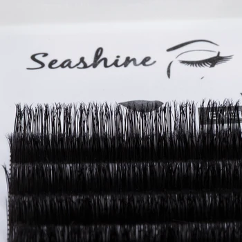Seashine Visoke kakovosti 12Rows Umetno Mink Trepalnice Posameznih Trepalnic Trepalnice Mehko Lažno trepalnic 3 Sklope, Posamezne Trepalnice