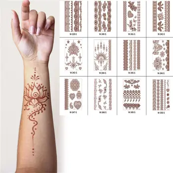Simulacija Rdeče Rjava Zel Nepremočljiva Barvne Risbe Ponaredek Tatto Začasne Tetovaže Telo Nalepke Nalepke Tetovaže