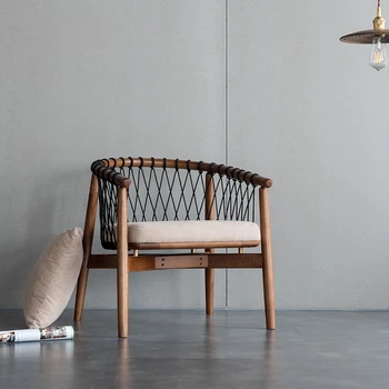 Skandinavski slog, dnevna soba za prosti čas stol sodobno minimalistično balkon, spalnica vrv en stol, kavč