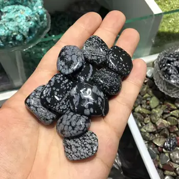 Snežinka Obsidian Gramoz Naravnih In Mineralni Kristali Kamni Čarovnice Fish Tank Vrt Krajinsko Dekoracijo