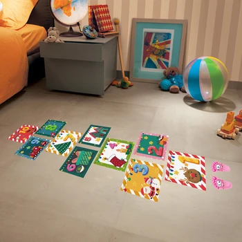Starš-otrok je Interaktivna Igra Hopscotch otroški Sobi Nalepke Vesel Božič Dekoracijo Digitalne Stenske Nalepke CH04